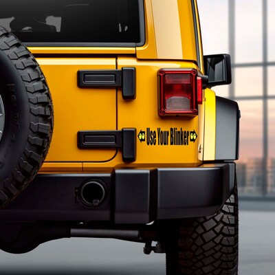 Use Your Blinker decal vinyl for car windows bumper sticker - image4